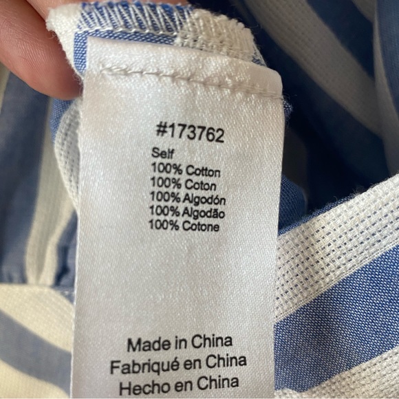 🔥Dolan by Anthropologie beautiful striped blue white top size S - Picture 6 of 11